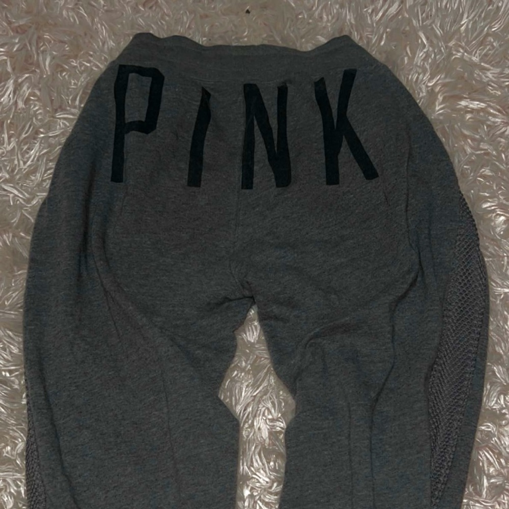 Gray sweat pants by victoria secret Pink!